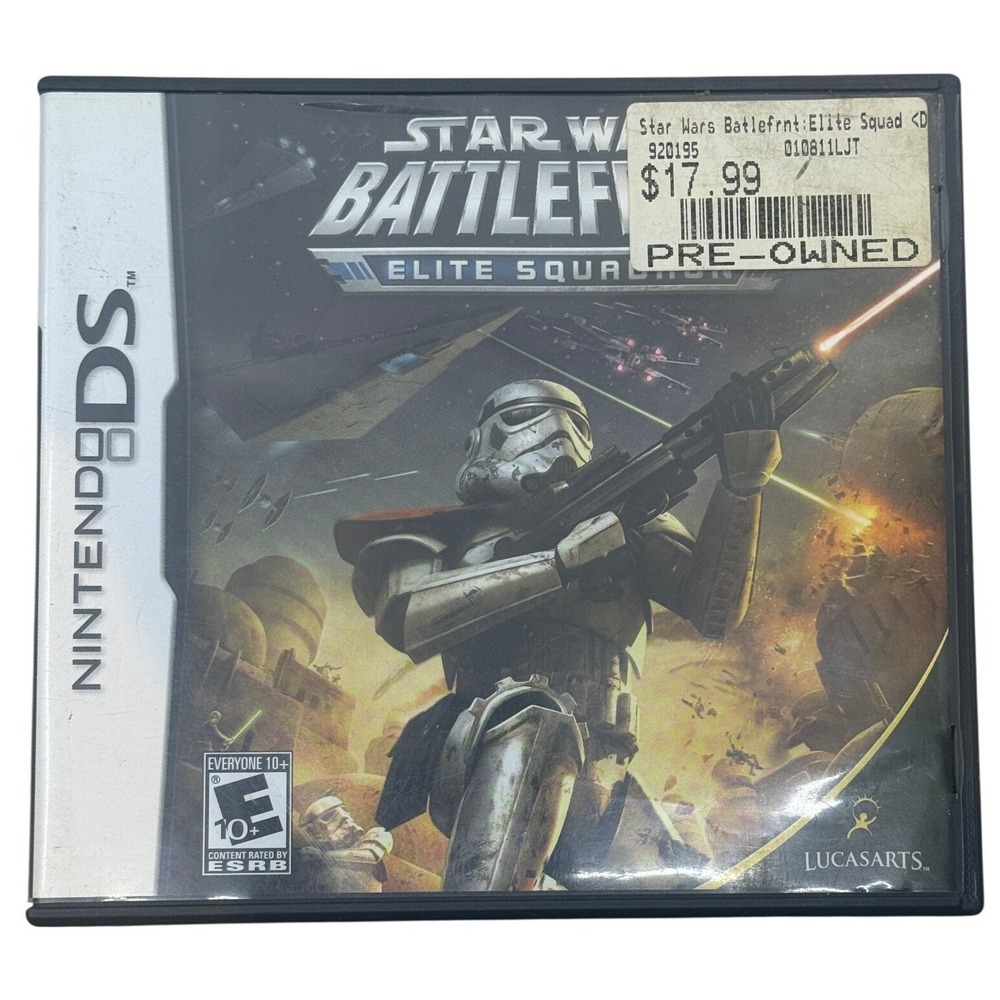 Star Wars Battlefront Elite Squadron Nintendo DS Game CIB LucasArts 2009